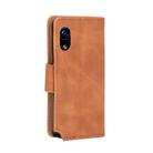 For Rakuten mini Solid Color Skin Feel Magnetic Buckle Horizontal Flip Calf Texture PU Leather Case with Holder & Card Slots & Wallet(Brown) - 3