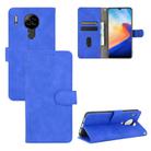 For Blackview A80 Solid Color Skin Feel Magnetic Buckle Horizontal Flip Calf Texture PU Leather Case with Holder & Card Slots & Wallet(Blue) - 1