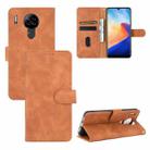 For Blackview A80 Solid Color Skin Feel Magnetic Buckle Horizontal Flip Calf Texture PU Leather Case with Holder & Card Slots & Wallet(Brown) - 1