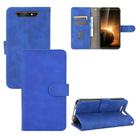 For Blackview BV5500 / BV5500 Pro / BV5500 Plus Solid Color Skin Feel Magnetic Buckle Horizontal Flip Calf Texture PU Leather Case with Holder & Card Slots & Wallet(Blue) - 1