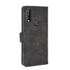 For Oukitel C17 / C17 Pro Solid Color Skin Feel Magnetic Buckle Horizontal Flip Calf Texture PU Leather Case with Holder & Card Slots & Wallet(Black) - 3