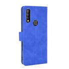 For Oukitel C17 / C17 Pro Solid Color Skin Feel Magnetic Buckle Horizontal Flip Calf Texture PU Leather Case with Holder & Card Slots & Wallet(Blue) - 3