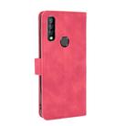 For Oukitel C17 / C17 Pro Solid Color Skin Feel Magnetic Buckle Horizontal Flip Calf Texture PU Leather Case with Holder & Card Slots & Wallet(Rose Red) - 3