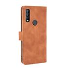 For Oukitel C17 / C17 Pro Solid Color Skin Feel Magnetic Buckle Horizontal Flip Calf Texture PU Leather Case with Holder & Card Slots & Wallet(Brown) - 3