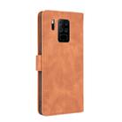 For Oukitel C18 Solid Color Skin Feel Magnetic Buckle Horizontal Flip Calf Texture PU Leather Case with Holder & Card Slots & Wallet(Brown) - 3