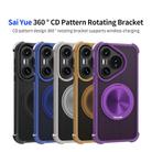 For Huawei Pura 70 Pro CD Texture 360 Degree Rotating Holder MagSafe Phone Case(Gold) - 2