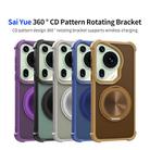 For Huawei Pura 70 Ultra CD Texture 360 Degree Rotating Holder MagSafe Phone Case(Blue) - 2