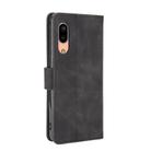 For Sharp Aquos Sense3 Lite SH-RM12 Solid Color Skin Feel Magnetic Buckle Horizontal Flip Calf Texture PU Leather Case with Holder & Card Slots & Wallet(Black) - 3