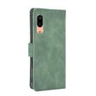 For Sharp Aquos Sense3 Lite SH-RM12 Solid Color Skin Feel Magnetic Buckle Horizontal Flip Calf Texture PU Leather Case with Holder & Card Slots & Wallet(Green) - 3