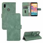 For UMIDIGI A3S Solid Color Skin Feel Magnetic Buckle Horizontal Flip Calf Texture PU Leather Case with Holder & Card Slots & Wallet(Green) - 1