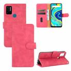 For UMIDIGI A7 Pro Solid Color Skin Feel Magnetic Buckle Horizontal Flip Calf Texture PU Leather Case with Holder & Card Slots & Wallet(Rose Red) - 1