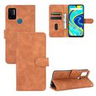 For UMIDIGI A7 Pro Solid Color Skin Feel Magnetic Buckle Horizontal Flip Calf Texture PU Leather Case with Holder & Card Slots & Wallet(Brown) - 1