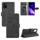 For UMIDIGI S5 Pro Solid Color Skin Feel Magnetic Buckle Horizontal Flip Calf Texture PU Leather Case with Holder & Card Slots & Wallet(Black) - 1