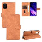 For UMIDIGI S5 Pro Solid Color Skin Feel Magnetic Buckle Horizontal Flip Calf Texture PU Leather Case with Holder & Card Slots & Wallet(Brown) - 1