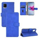 For ZTE Axon 11 5G Solid Color Skin Feel Magnetic Buckle Horizontal Flip Calf Texture PU Leather Case with Holder & Card Slots & Wallet(Blue) - 1