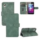 For ZTE Blade A3 Lite Solid Color Skin Feel Magnetic Buckle Horizontal Flip Calf Texture PU Leather Case with Holder & Card Slots & Wallet(Green) - 1