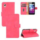For ZTE Blade A3 Lite Solid Color Skin Feel Magnetic Buckle Horizontal Flip Calf Texture PU Leather Case with Holder & Card Slots & Wallet(Rose Red) - 1