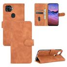 For ZTE A1 ZTG01 Solid Color Skin Feel Magnetic Buckle Horizontal Flip Calf Texture PU Leather Case with Holder & Card Slots & Wallet(Brown) - 1