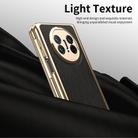 For Huawei Mate X3 Integrated Gold Wire Silver Brocade Plating Phone Case(Black) - 2