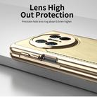 For Huawei Mate X3 Integrated Gold Wire Silver Brocade Plating Phone Case(Gold) - 3
