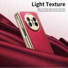 For Huawei Mate X5 Integrated Gold Wire Silver Brocade Plating Phone Case(Red) - 2