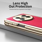For Huawei Mate X5 Integrated Gold Wire Silver Brocade Plating Phone Case(Red) - 3