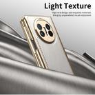 For Huawei Mate X5 Integrated Gold Wire Silver Brocade Plating Phone Case(White) - 2