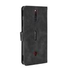 For ZTE Nubia Red Magic 5G Solid Color Skin Feel Magnetic Buckle Horizontal Flip Calf Texture PU Leather Case with Holder & Card Slots & Wallet(Black) - 3