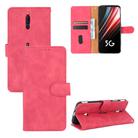 For ZTE Nubia Red Magic 5G Solid Color Skin Feel Magnetic Buckle Horizontal Flip Calf Texture PU Leather Case with Holder & Card Slots & Wallet(Rose Red) - 1