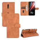 For ZTE Nubia Red Magic 5G Solid Color Skin Feel Magnetic Buckle Horizontal Flip Calf Texture PU Leather Case with Holder & Card Slots & Wallet(Brown) - 1