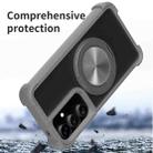 For Samsung Galaxy S25+ 5G CD Texture 360 Degree Rotating Holder MagSafe Phone Case(Gold) - 3