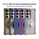 For Samsung Galaxy S25 Ultra 5G CD Texture 360 Degree Rotating Holder MagSafe Phone Case(Grey) - 2