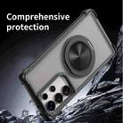 For Samsung Galaxy S25 Ultra 5G CD Texture 360 Degree Rotating Holder MagSafe Phone Case(Grey) - 3