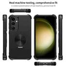 For Samsung Galaxy S23+ 5G CD Texture 360 Degree Rotating Holder MagSafe Phone Case(Black) - 3
