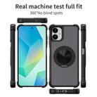 For Samsung Galaxy A06 5G / 4G CD Texture 360 Degree Rotating Holder MagSafe Phone Case(Black) - 3