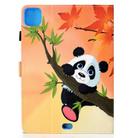 For iPad Air 2022 / 2020 10.9 Colored Drawing Stitching Horizontal Flip Leather Case with Holder & Card Slots & Sleep / Wake-up function(Panda) - 2