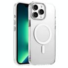 For iPhone 13 Pro Max High Transparency TPU Hybrid PC MagSafe Magnetic Phone Case(White) - 1