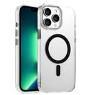 For iPhone 13 Pro Max High Transparency TPU Hybrid PC MagSafe Magnetic Phone Case(Black) - 1