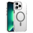 For iPhone 13 Pro Max High Transparency TPU Hybrid PC MagSafe Magnetic Phone Case(Grey) - 1