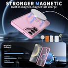 For Samsung Galaxy S23 FE 5G Star Shine Series TPU + PC MagSafe Phone Case with Fold Holder(Pink) - 2