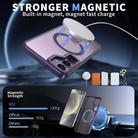 For Samsung Galaxy S23 FE 5G Star Shine Series TPU + PC MagSafe Phone Case with Fold Holder(Purple) - 2
