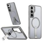For Samsung Galaxy S24+ 5G / S25+ 5G  Star Shine Series TPU + PC MagSafe Phone Case with Fold Holder(Grey) - 1