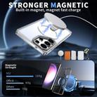 For Samsung Galaxy S25 Ultra 5G Star Shine Series TPU + PC MagSafe Phone Case with Fold Holder(Transparent) - 2