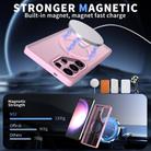 For Samsung Galaxy S25 Ultra 5G Star Shine Series TPU + PC MagSafe Phone Case with Fold Holder(Pink) - 2