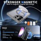 For Samsung Galaxy S25 Ultra 5G Star Shine Series TPU + PC MagSafe Phone Case with Fold Holder(Grey) - 2