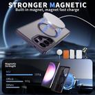 For Samsung Galaxy S25 Ultra 5G Star Shine Series TPU + PC MagSafe Phone Case with Fold Holder(Purple) - 2