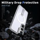 For Samsung Galaxy S24 FE 5G Star Shine Series TPU + PC MagSafe Phone Case with Fold Holder(Transparent) - 3