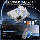 For Samsung Galaxy S25 Edge 5G Star Shine Series TPU + PC MagSafe Phone Case with Fold Holder(Grey) - 2