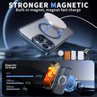 For iPhone 16 Pro Max Star Shine Series TPU + PC MagSafe Phone Case with Fold Holder(Navy Blue) - 2