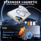 For iPhone 16 Plus Star Shine Series TPU + PC MagSafe Phone Case with Fold Holder(Grey) - 2